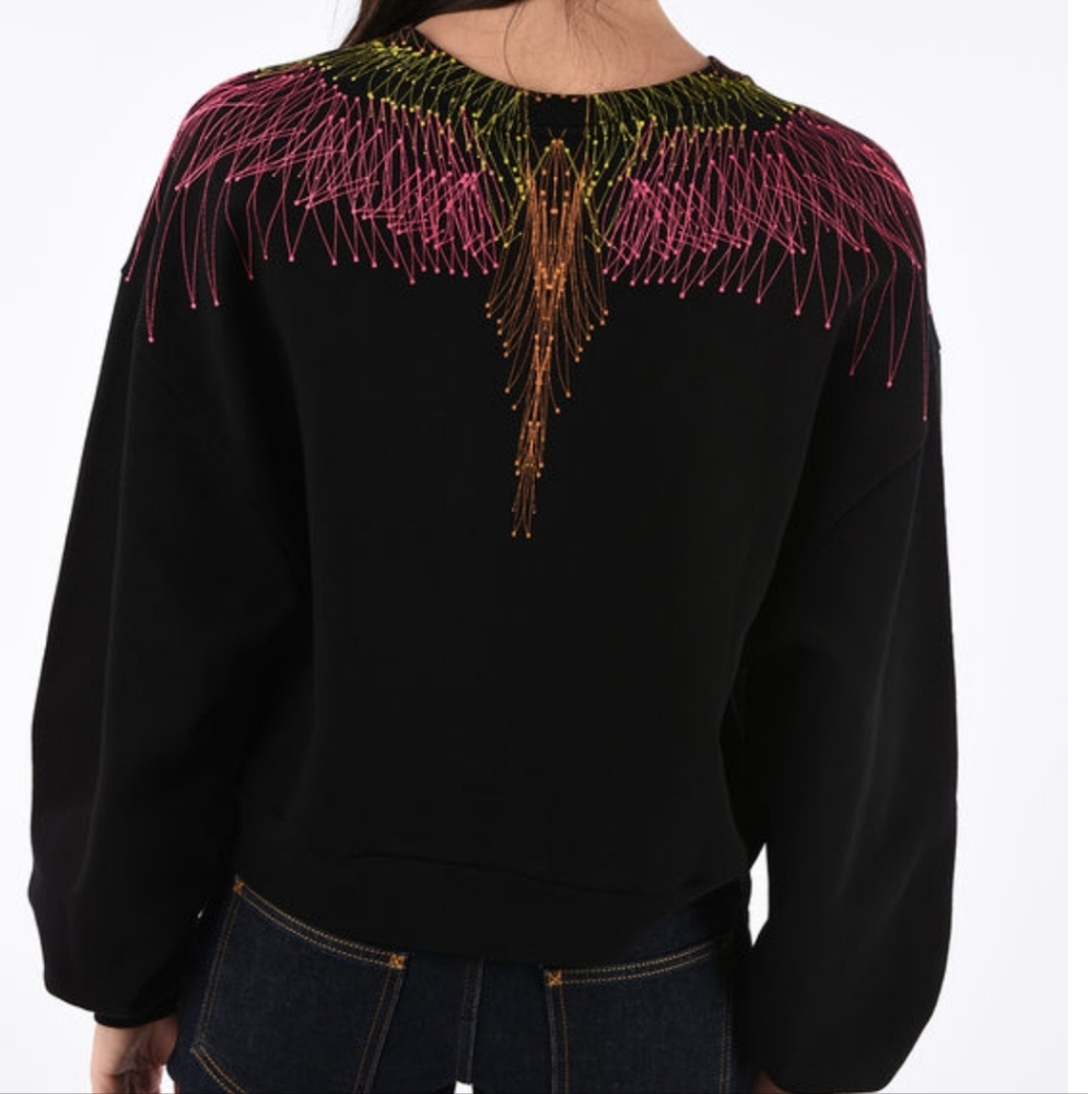 Marcelo Burlon Black Crewneck Sweatshirt XS - Picture 2 of 14